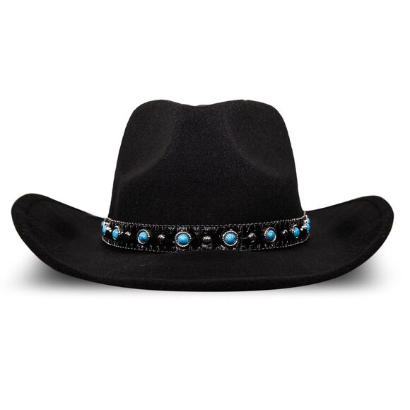 2868 Women's Ranger Hat Wide Brim Felt Rancher Americana Western Inspired